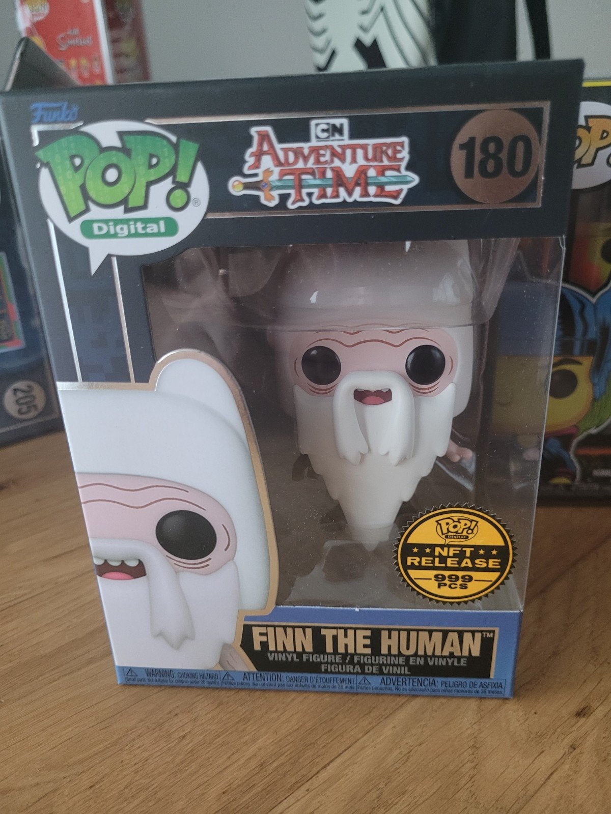 Funko Pop! Digital Finn the Human Adventure Time 180, Kinderen en Baby's, Speelgoed | Actiefiguren, Ophalen of Verzenden, Nieuw