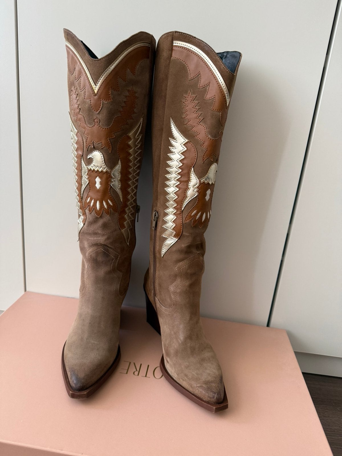 Hoge laarzen | cowboylaarzen | western boots | maat 38, Kleding | Dames, Schoenen, Hoge laarzen, Bruin, Ophalen of Verzenden, Zo goed als nieuw