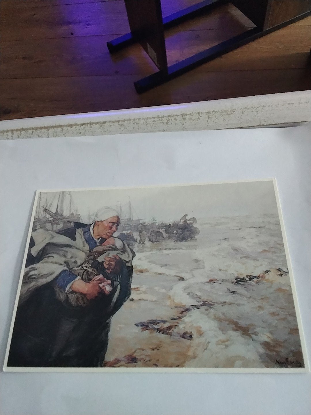 Ansichtkaart Hans van Bartels - Wachten op de schuiten, Ophalen of Verzenden, 1980 tot heden, Gelopen
