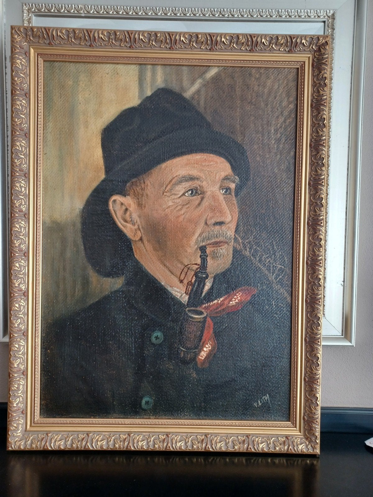 Olieverfschilderij op jute geschilderd door van Lith., Antiek en Kunst, Ophalen