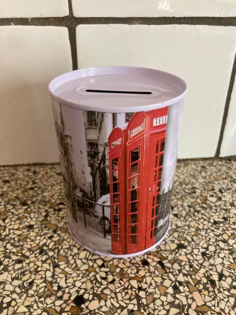 Spaarpot London, Ophalen of Verzenden, Zo goed als nieuw, Metaal of Blik