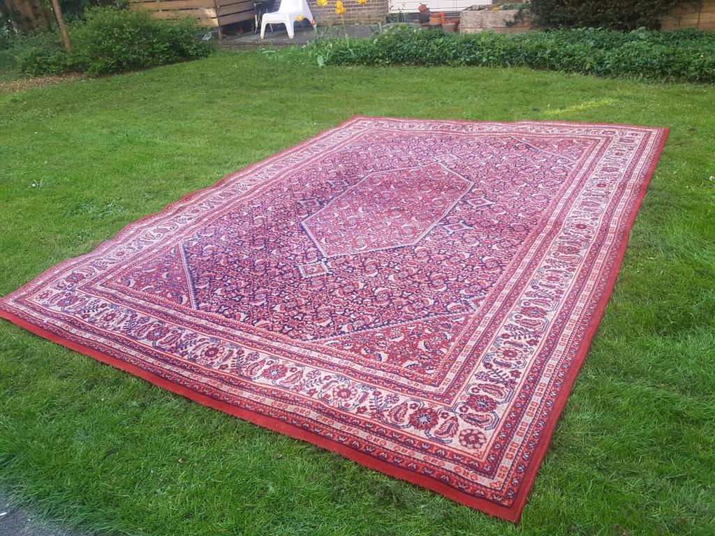 Antiek perzisch tapijt, Huis en Inrichting, Stoffering | Tapijten en Kleden, Ophalen, Gebruikt, Rood, 200 cm of meer