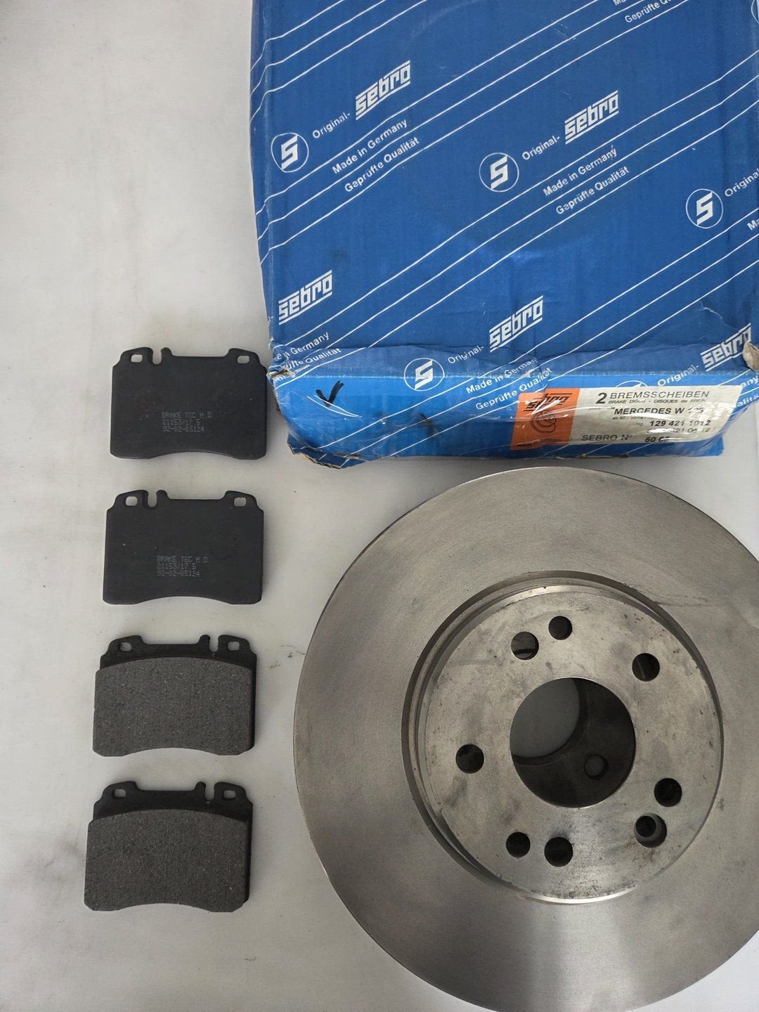 Set Sebro Remschijven met Remblokken Mercedes SL R129, Sebro, -, Nieuw, Ophalen of Verzenden