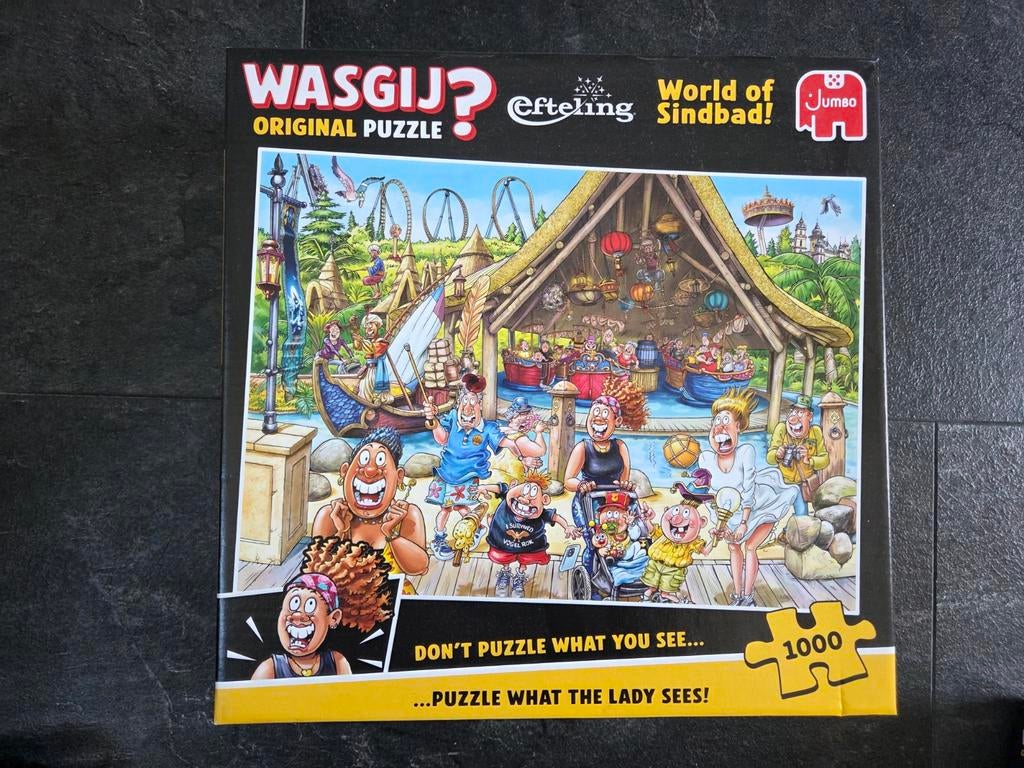 Wasgij Efteling World of Sindbad 1000 stukjes puzzel, Ophalen of Verzenden, Gebruikt, Overige typen