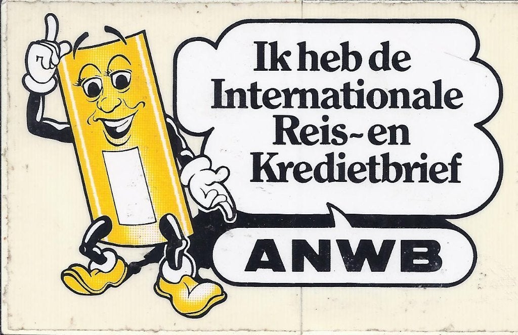 So278 sticker ANWB Reis en krediet brief, Ophalen of Verzenden, Zo goed als nieuw