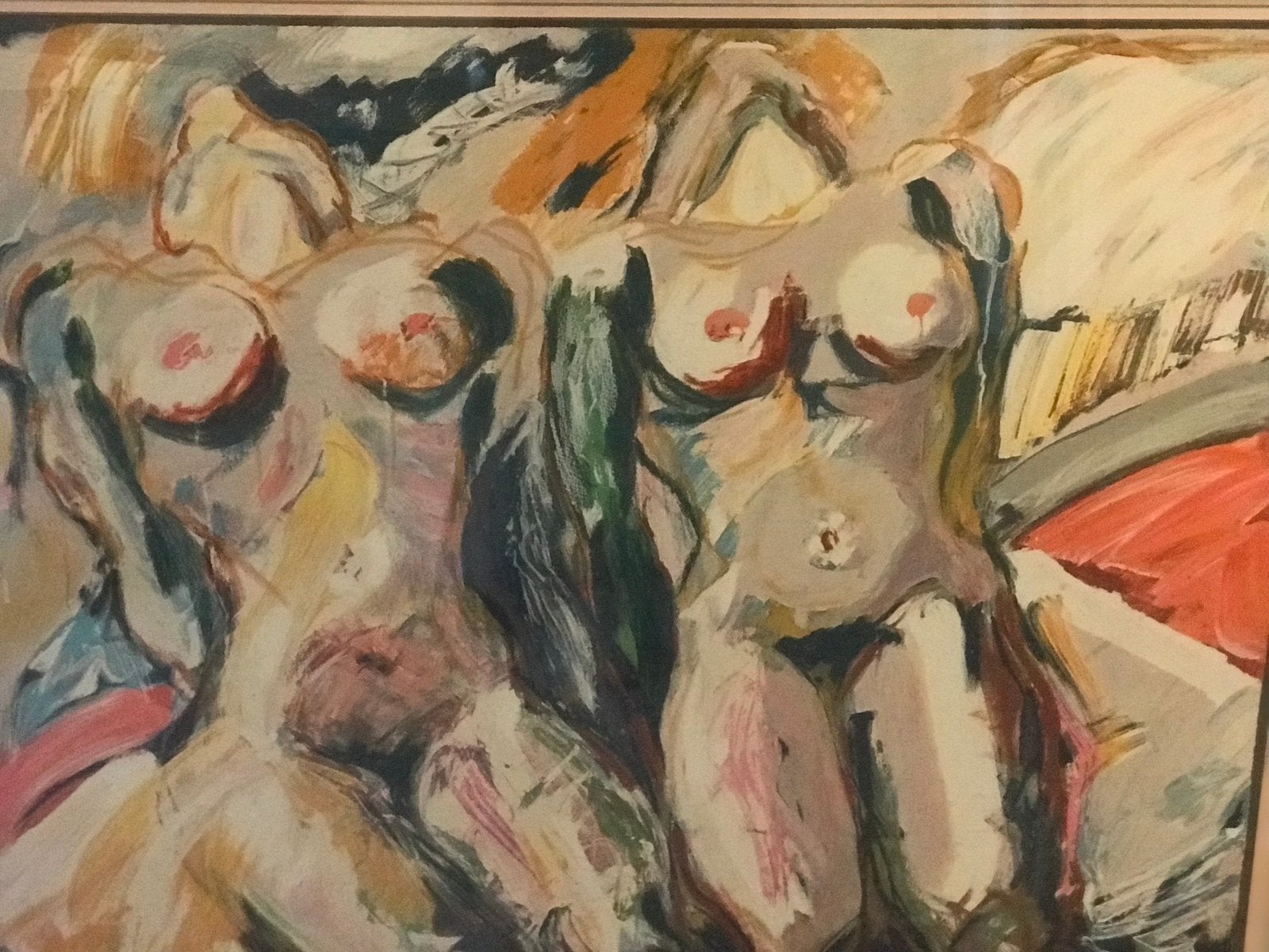 Zeefdruk, Antiek en Kunst, Kunst | Litho's en Zeefdrukken, Ingelijst, Ophalen, Zeefdruk