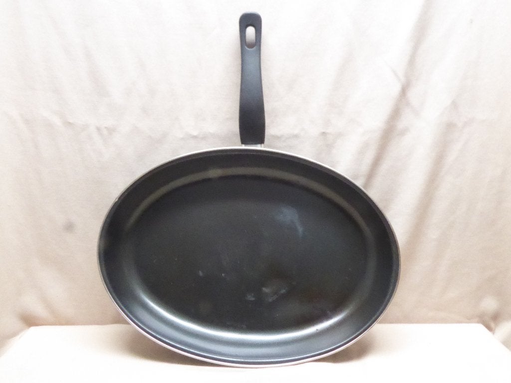 Pan | vispan | afmetingen LxB (cm): 36x26 | gebruikt, Overige materialen, Gebruikt, Braadpan, Met handvatten