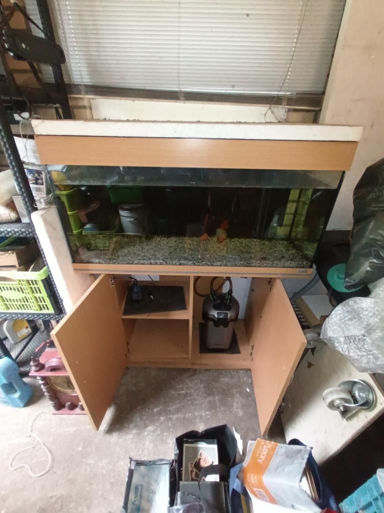 Aquarium met meubel   afhalen in Bellingwolde, Dieren en Toebehoren, Ophalen, Inclusief toebehoren, Leeg aquarium, Juwel