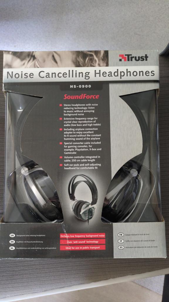 Trust HS-0900 Noise Cancelling Koptelefoon, Audio, Tv en Foto, Koptelefoons, Ophalen of Verzenden, Nieuw, Over oor (circumaural)