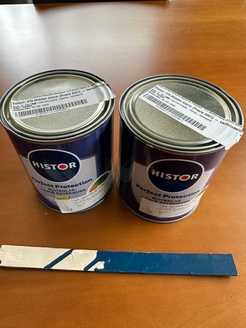 Histor Perfect Protection Buitenlak blauw 1,5 liter, Blauw, Nieuw, Ophalen of Verzenden, Lak