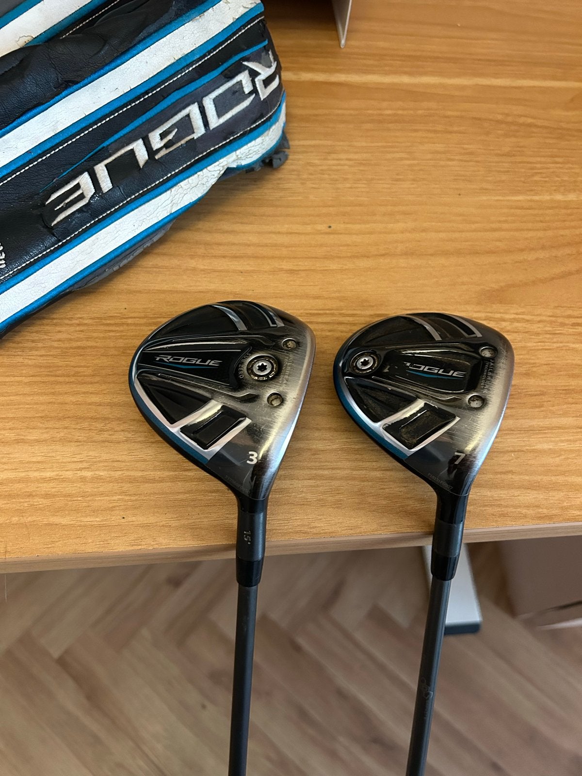 Callaway Rogue houten 3 & houten 7 golfclubs, Ophalen of Verzenden, Gebruikt, Club, Callaway