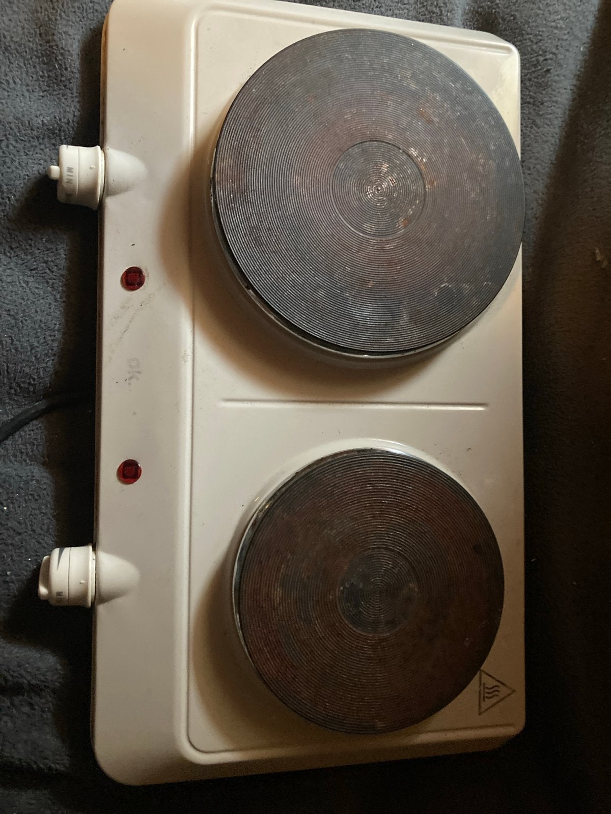 Draagbare elektrische kookplaat met 2 zones, Witgoed en Apparatuur, Kookplaten, Gebruikt, 3 kookzones of minder, Ophalen of Verzenden