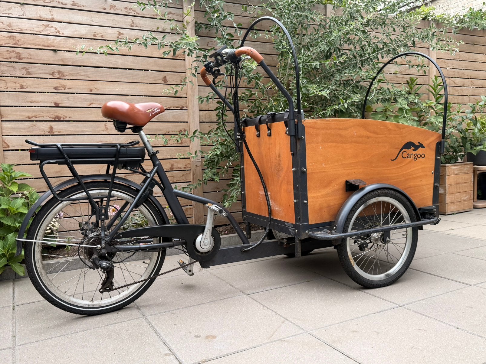 Elektronische Bakfiets, 4 kinderen of meer, Gebruikt, Elektrisch, Schijfrem