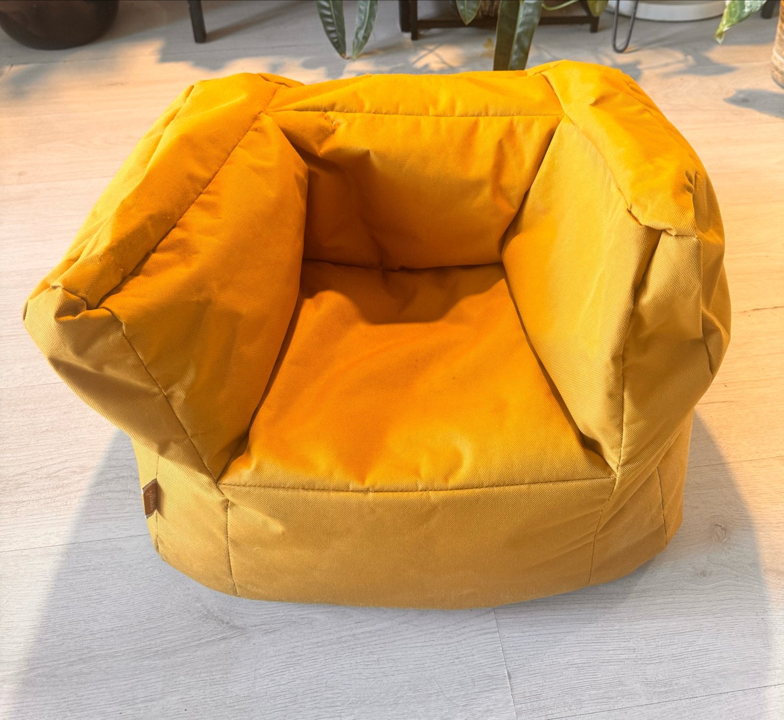 Jollein Kinder fauteuil- Okergeel, Ophalen, Gebruikt, Geel, Zitzak