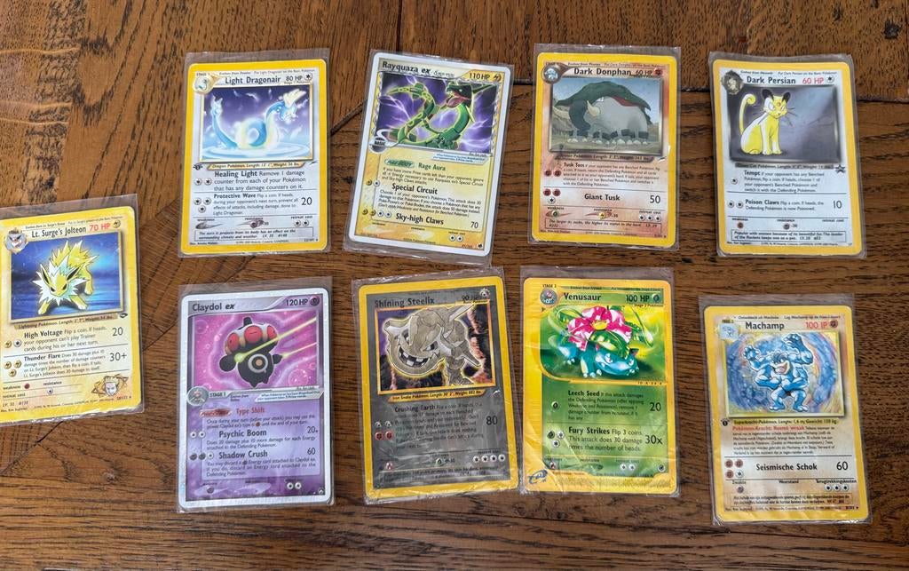 20 Zeldzame Pokémon Kaarten, Ophalen of Verzenden, Gebruikt, Meerdere kaarten