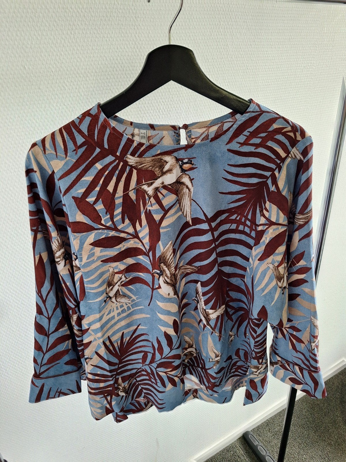 Blouse met vogels, Ophalen of Verzenden, Zo goed als nieuw, Maat 36 (S), Overige kleuren