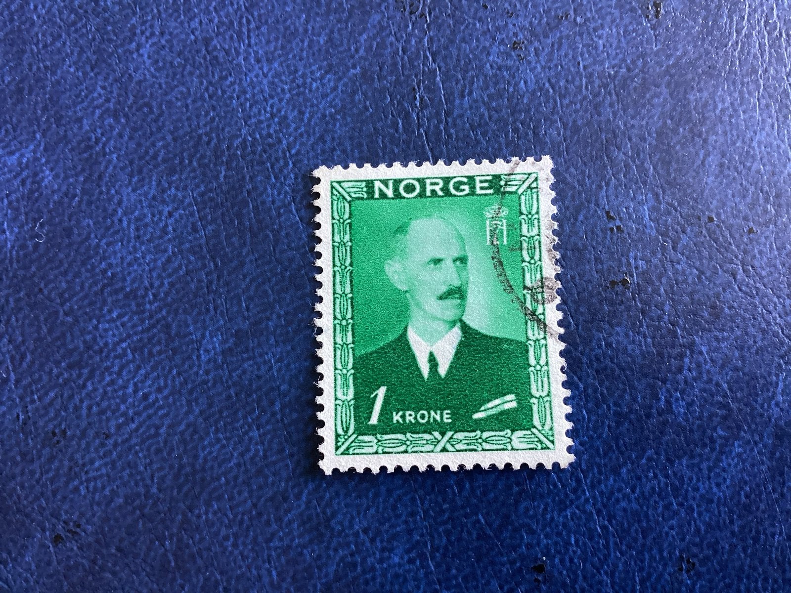 Noorwegen 1946– Mi.315- 1 Krone - Gestempeld, Ophalen of Verzenden, Overige landen, Gestempeld