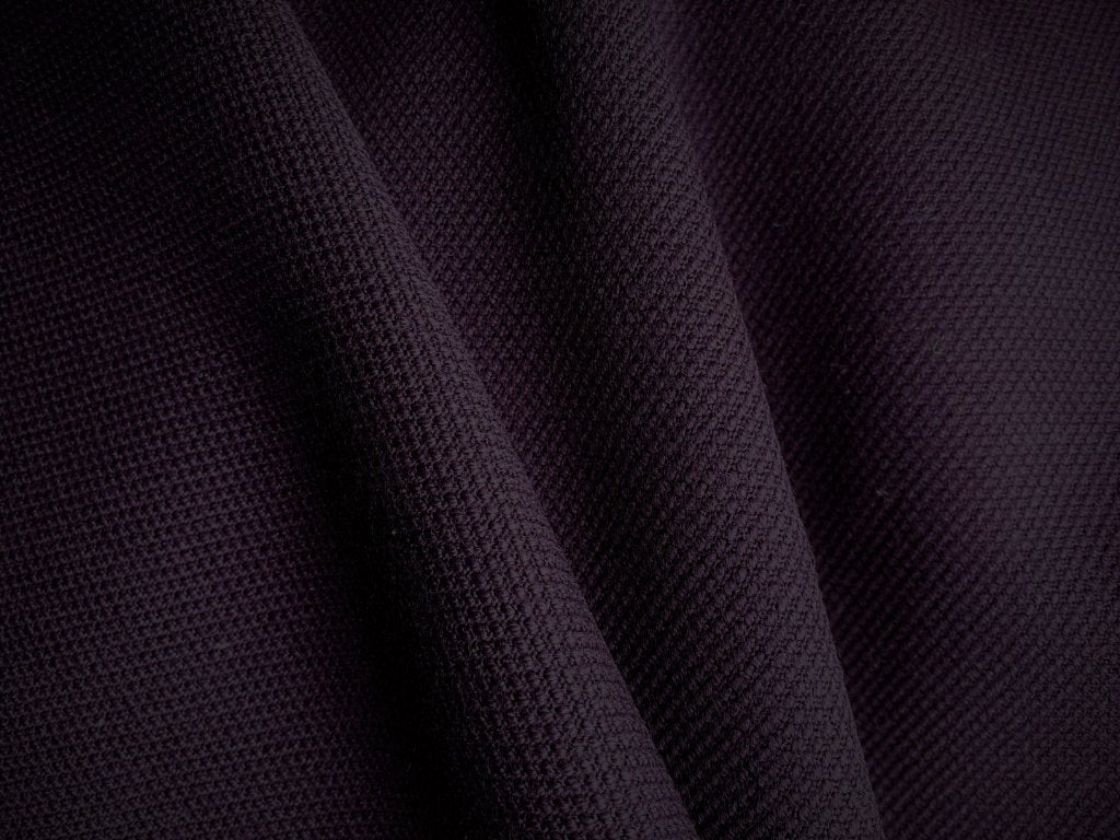 Kvadrat Steelcut 2 685 paars aubergine; restant meubelstof, Wol, 120 cm of meer, Paars, Nieuw