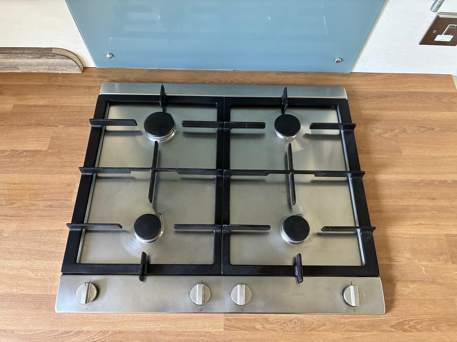 ATAG RVS Gaskookplaat HG011AA25NL - 4 Kookzones, Witgoed en Apparatuur, Kookplaten, Gebruikt, Inbouw, Gas, 4 kookzones