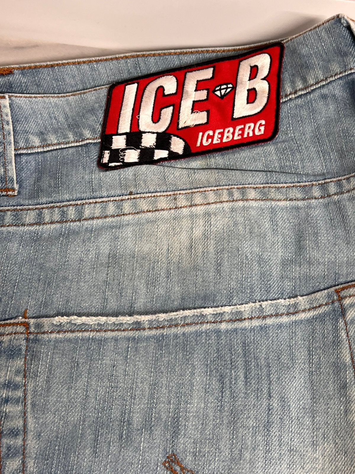 Iceberg spijkerbroek, Ophalen of Verzenden, Gedragen, Blauw, W30 - W32 (confectie 38/40)