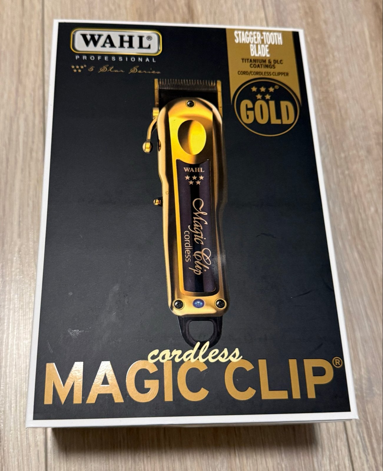 Wahl Professional Magic Clip Cordless Tondeuse Goud, Ophalen of Verzenden, Nieuw, Tondeuse