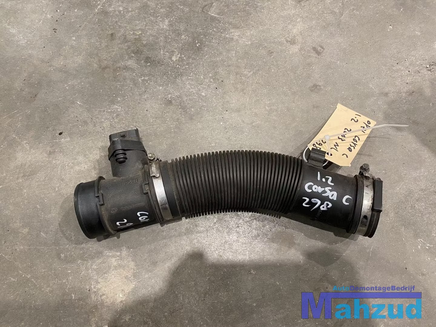 OPEL CORSA C 1.2 luchtmassameter 0280218031 inlaatbuis, Gebruikt, Opel Automobile GmbH, Ophalen of Verzenden, Kontakt@opel-infoservice.de