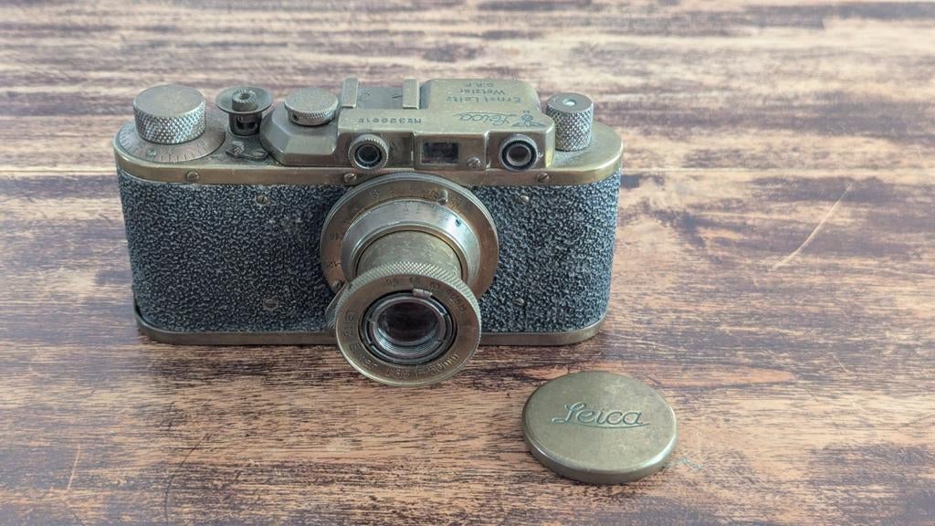 Leica II D.R.P. Officiers Camera ERNST LEITZ WETZLAR, Audio, Tv en Foto, Fotocamera's Analoog, Gebruikt, Compact, Leica, Ophalen