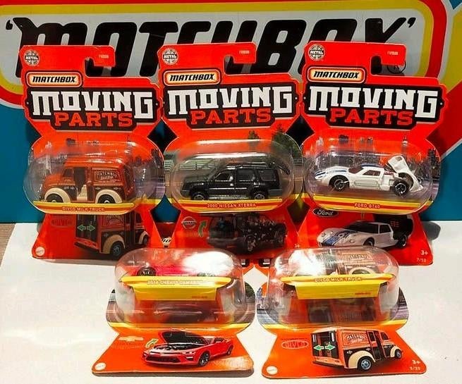 Matchbox Moving Parts Diecast Auto's - Diverse Modellen, Ophalen of Verzenden, Nieuw, Auto, Matchbox