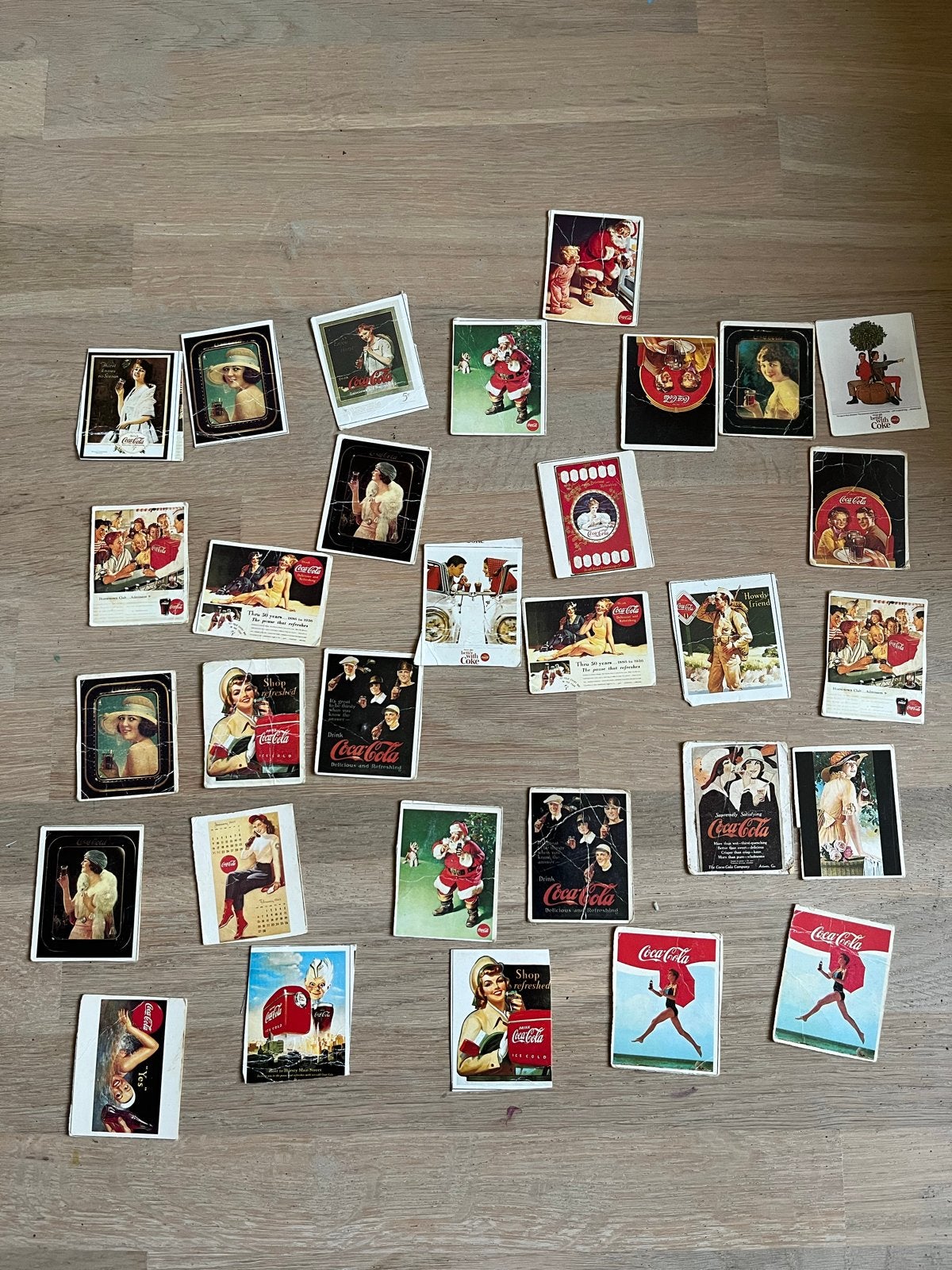 Vintage Coca-Cola Verzamelkaarten Jaren '80/'90, Ophalen of Verzenden, Gebruikt, Overige typen