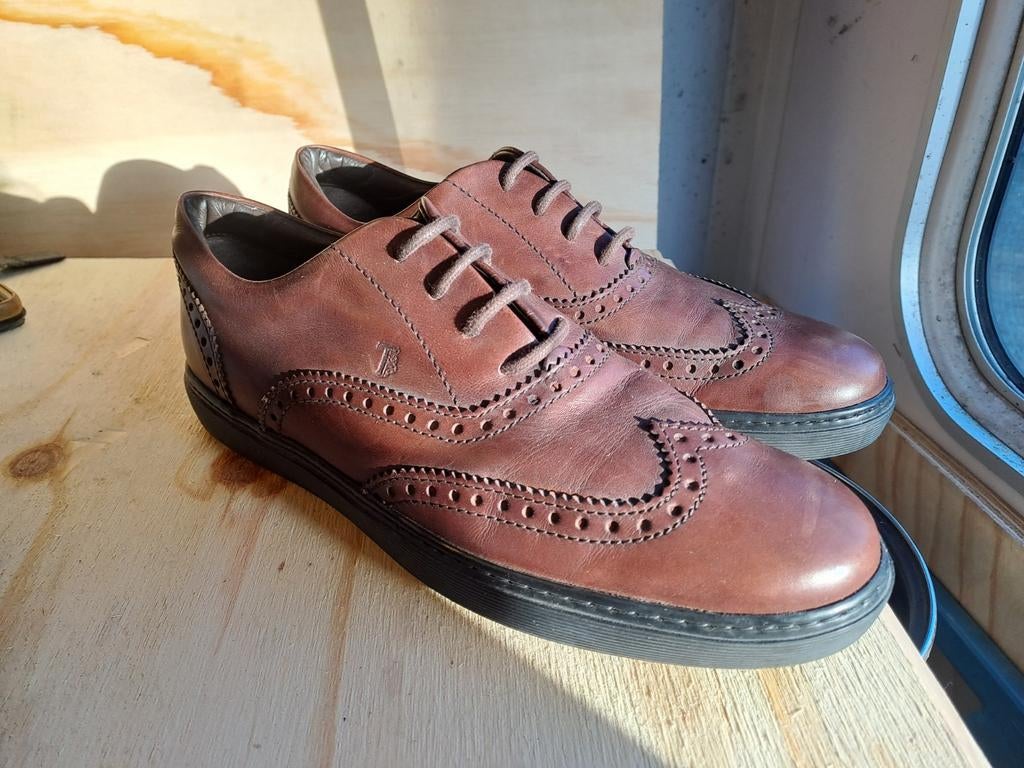 Tod's Brogues Heren Schoenen - Bruin Leer, Kleding | Heren, Schoenen, Bruin, Ophalen of Verzenden, Veterschoenen, Tod's