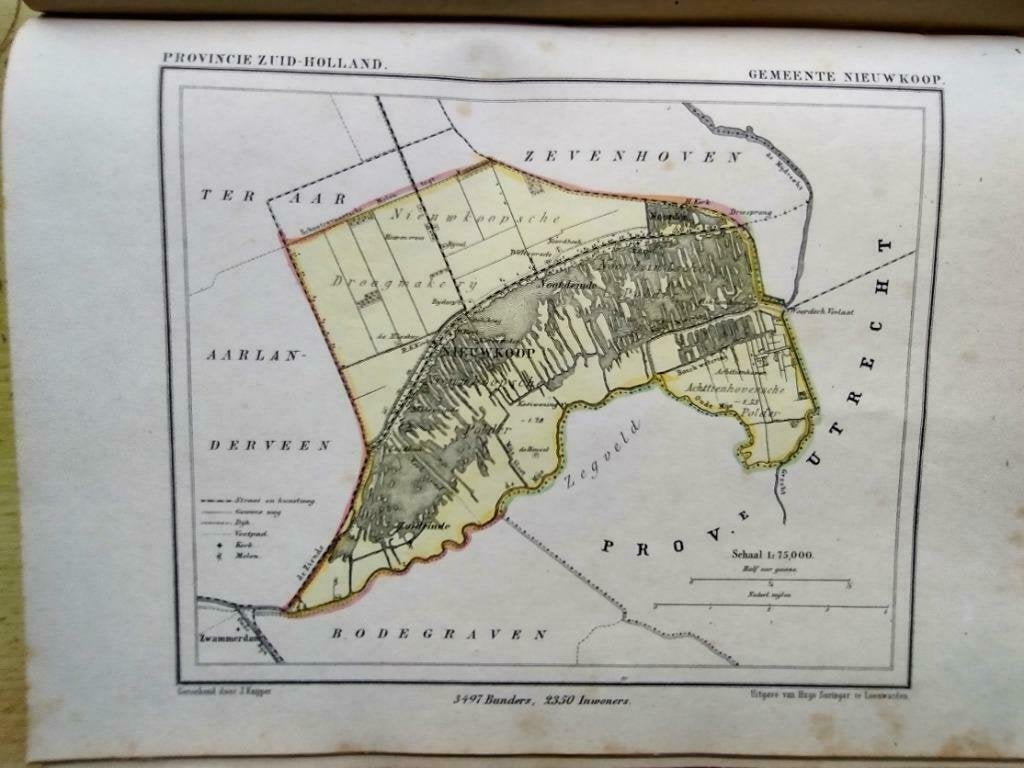 117 / Nieuwkoop/ Zuideinde/ Noordeinde Litho Kuyper ZH, Ophalen of Verzenden