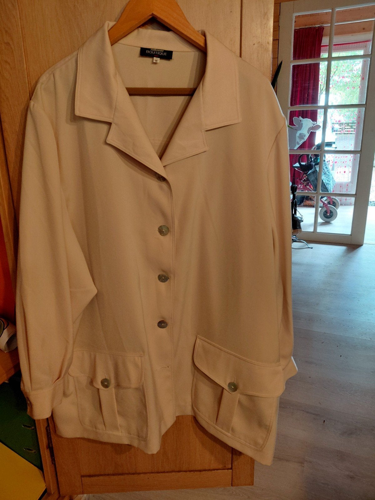 blouse, Ophalen of Verzenden, Zo goed als nieuw, Maat 46/48 (XL) of groter, Blauw