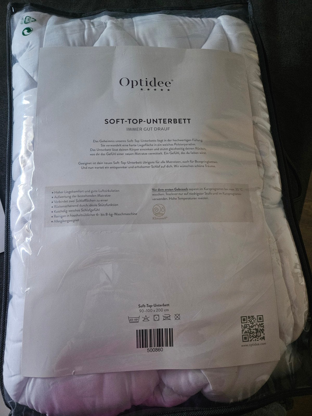 Softtop Matrasoplegger 90x200 - Wasbaar & Huisstofmijt Vrij, Ophalen of Verzenden