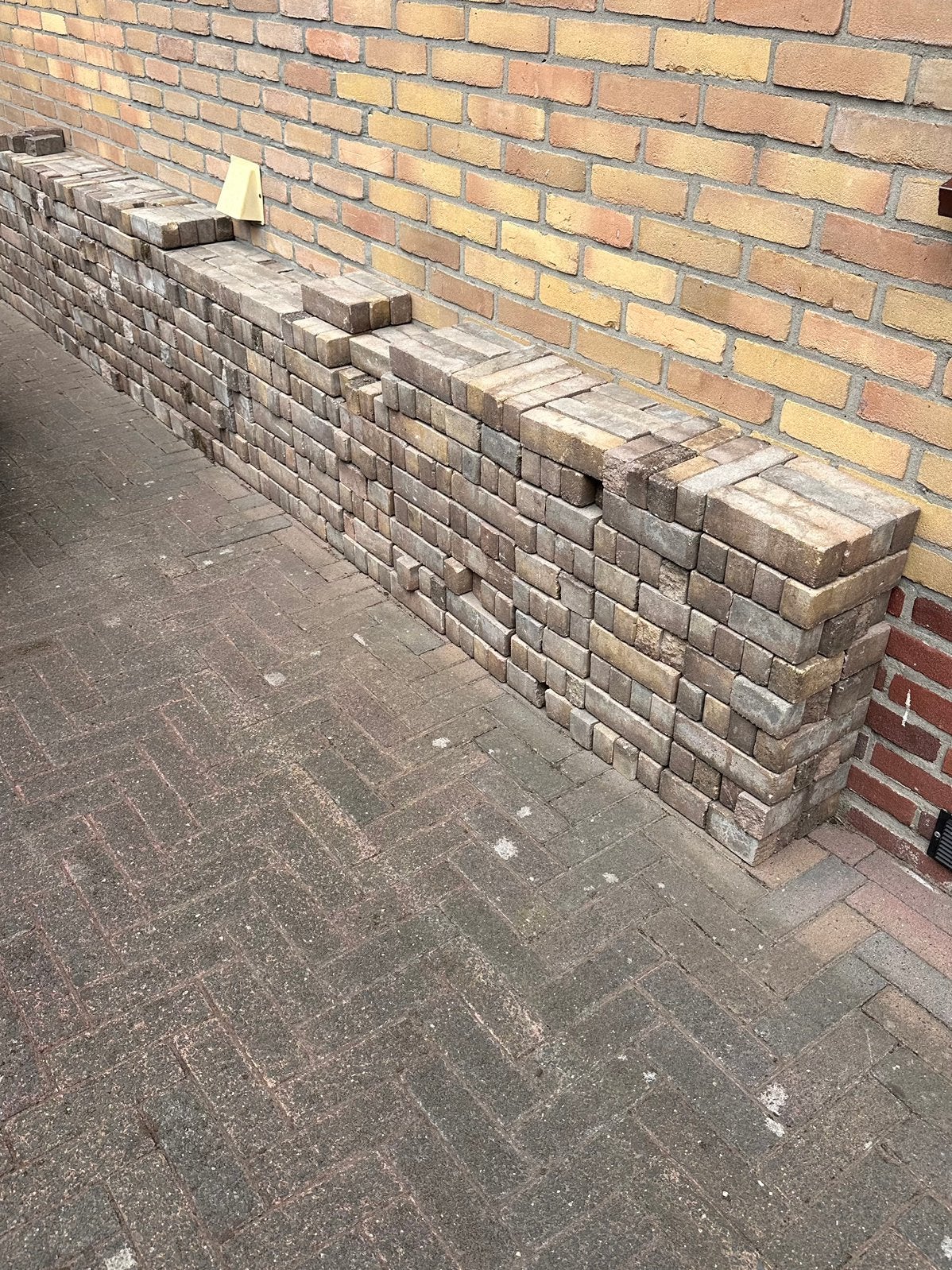 Waaltjes/klinkers 20x5x6 getrommeld, Tuin en Terras, Tegels en Klinkers, Ophalen, Gebruikt, Beton, Klinkers