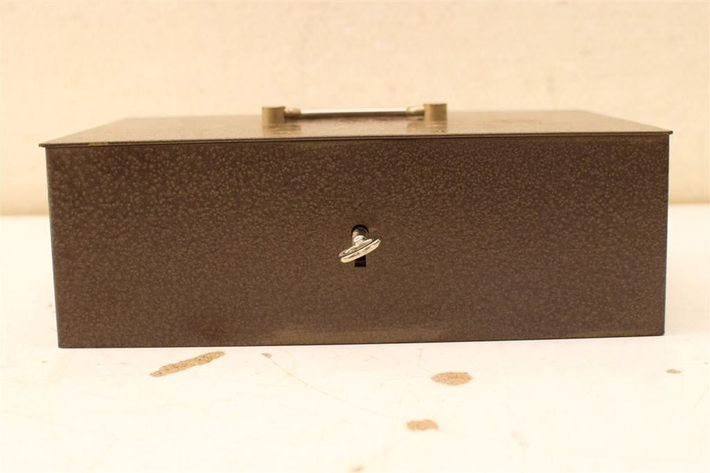 Safety Metalen Kistje 50012, Huis en Inrichting, Woonaccessoires | Kisten, Ophalen of Verzenden, Gebruikt, Minder dan 50 cm, Minder dan 50 cm
