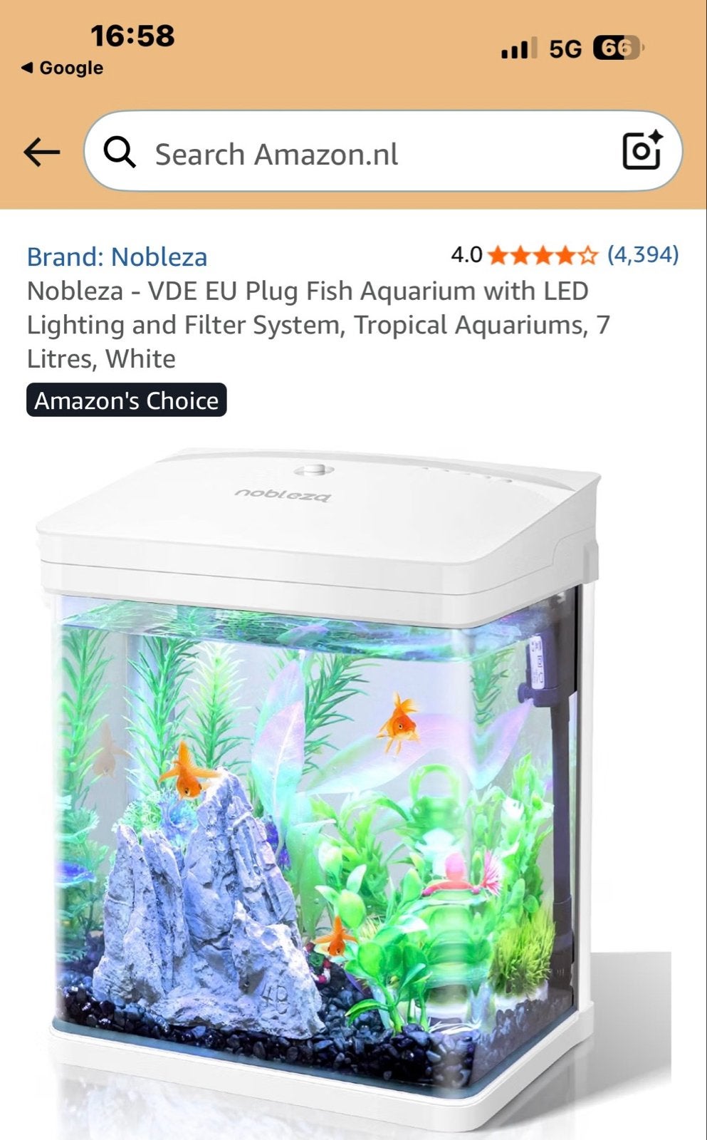 Wit aquarium met spullen nieuw in doos, Ophalen of Verzenden, Inclusief deksel, Nieuw, Leeg aquarium