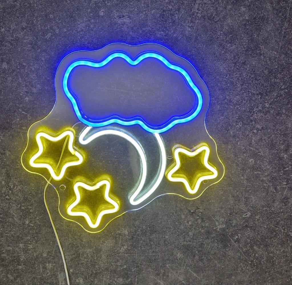 Nachtlamp wolk, maan en sterren, Ophalen