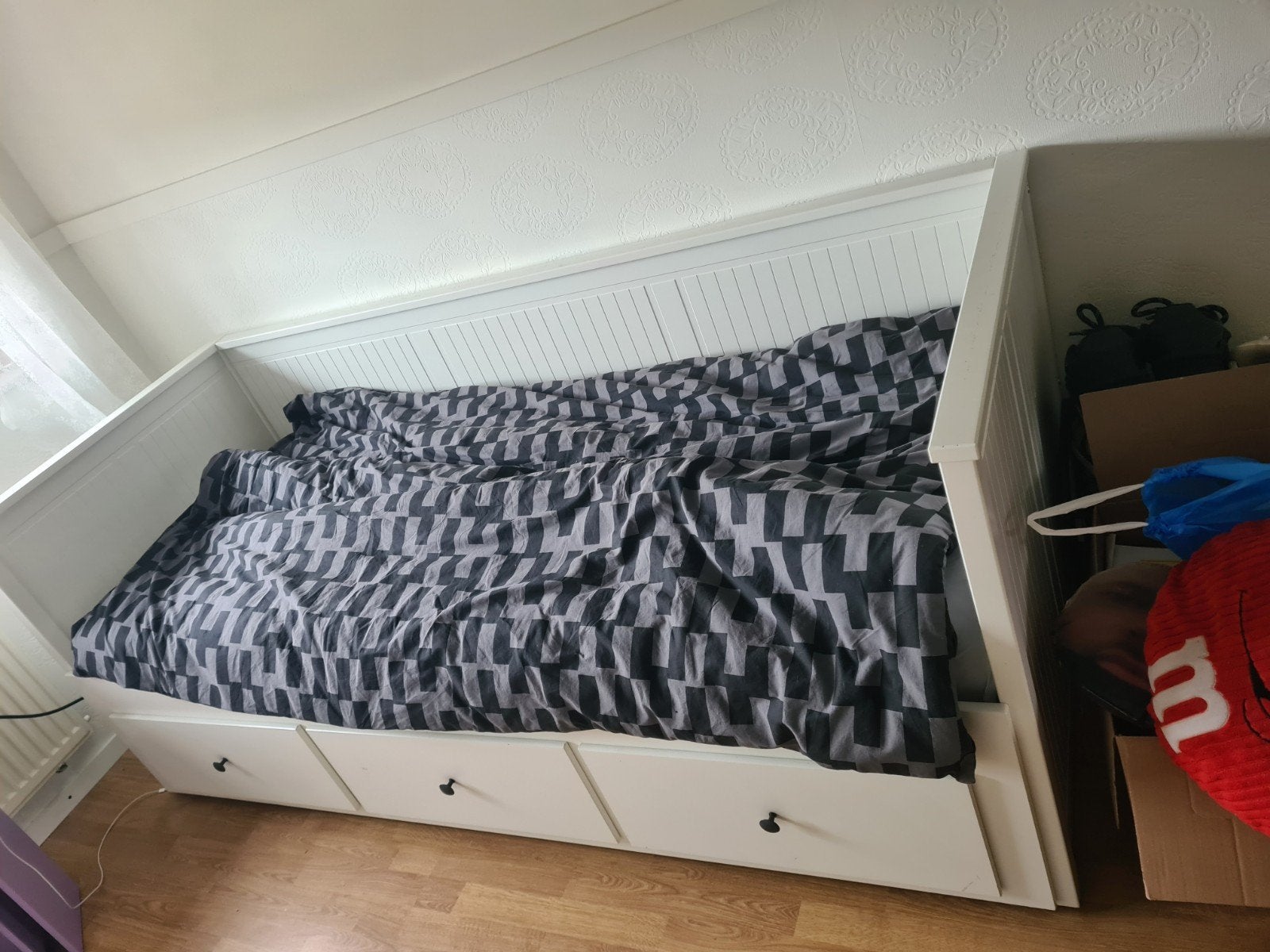 1 peroons bed ikea 200x80 zonder matras, Ophalen, 85 tot 100 cm, Gebruikt, Lattenbodem