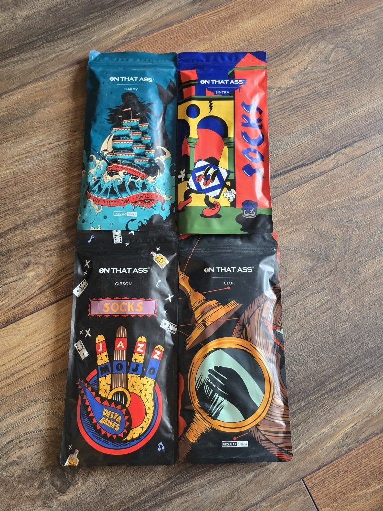 On That Ass Sokken - 4 paar, diverse designs, On That Ass, Overige kleuren, Verzenden, Info@onthatass.com