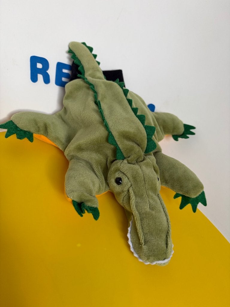 K2043 beleduc handpop krokodil, Ophalen of Verzenden, Zo goed als nieuw, Overige typen