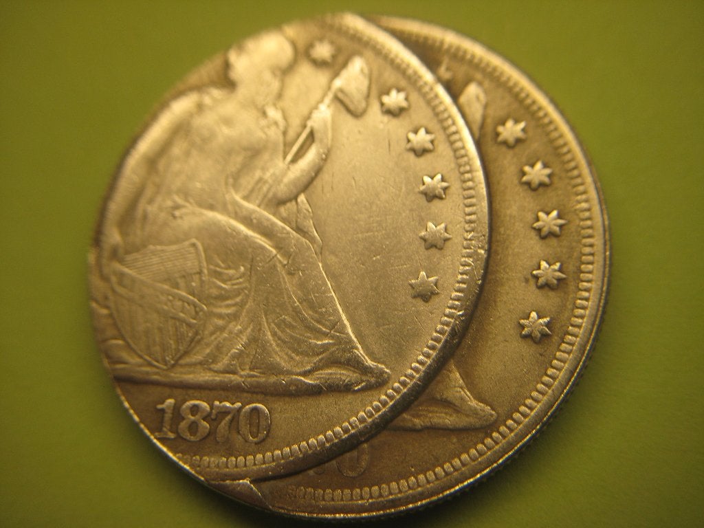 munt misslag   Amerikaanse dollar  1870, Ophalen of Verzenden, Koningin Beatrix, Losse munt