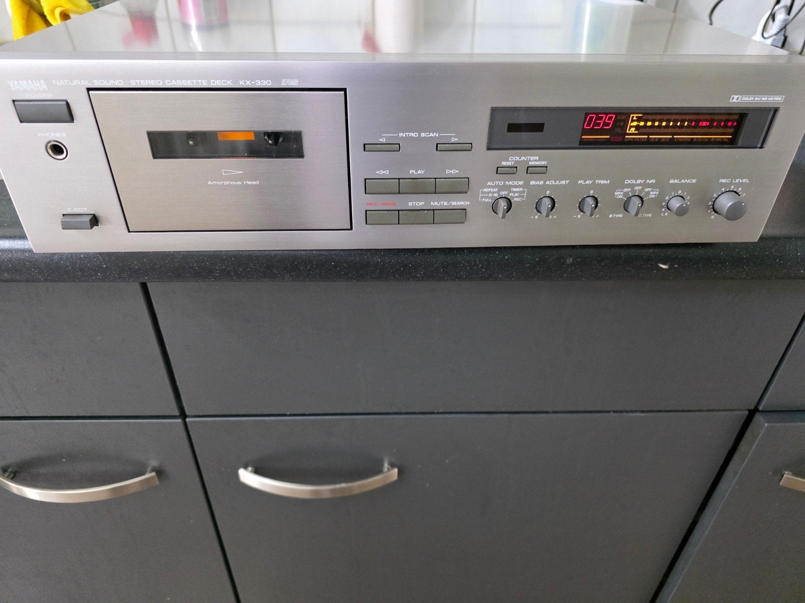 Yamaha KX-330 Cassettedeck - Uitstekende Staat, Ophalen of Verzenden, Enkel, Overige merken, Tiptoetsen