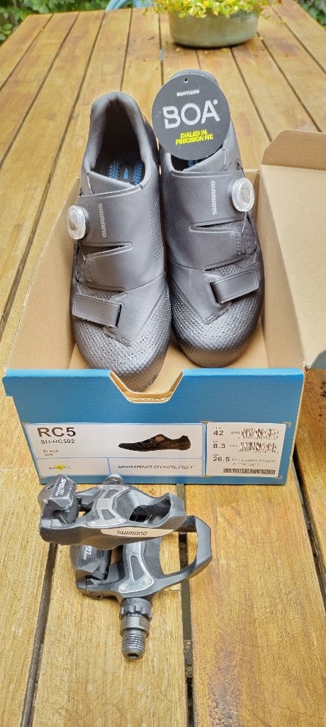 Shimano Wielrenschoen met Pedaal maat 42, Ophalen, Nieuw, Schoenen