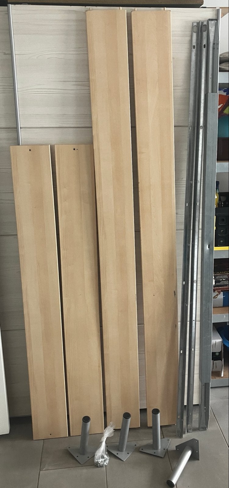 Ikea Dokka bed 140x200cm met Sultan Måne lattenbodems, Ophalen, Gebruikt, Tweepersoons, 140 cm