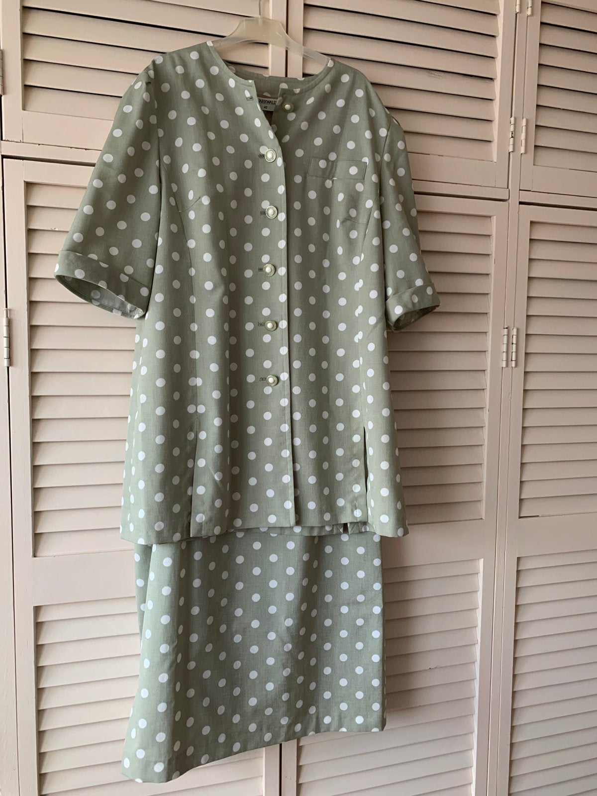 Prachtig mooi 2 delig blouse en rok mt 42, merk: Markwald, Kleding | Dames, Ophalen, Zo goed als nieuw, Maat 42/44 (L), Overige typen