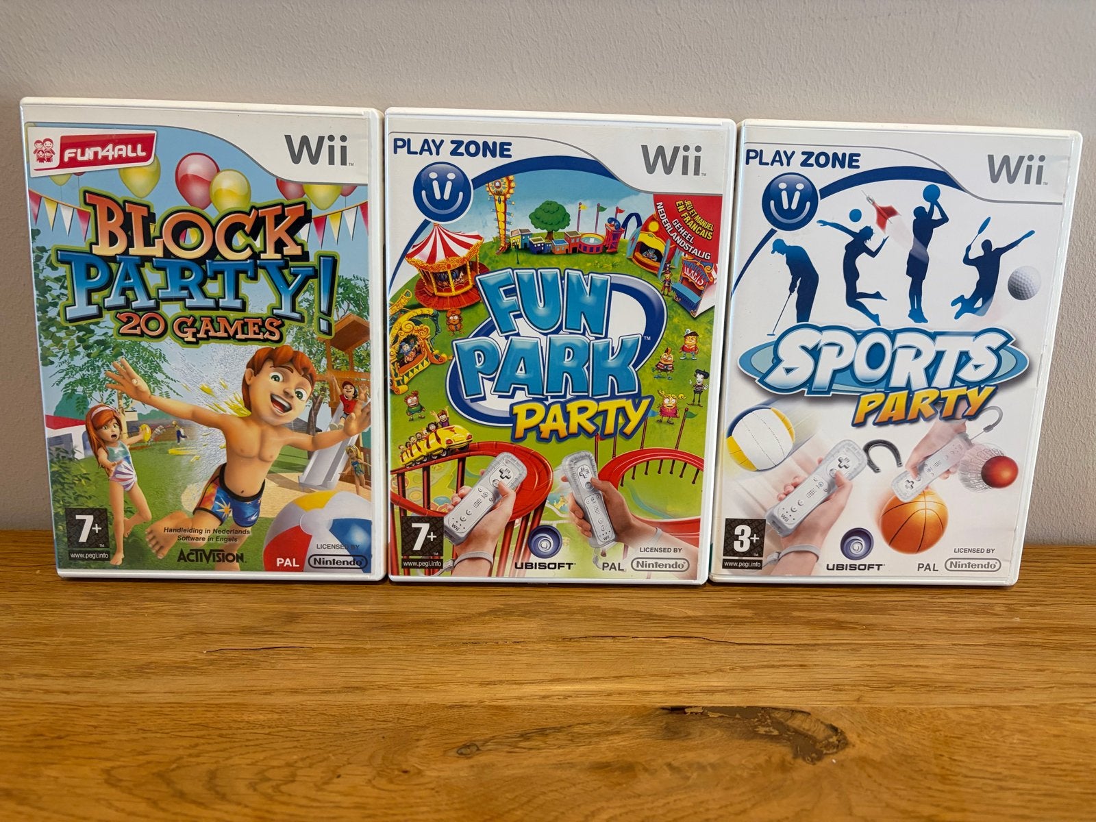 Wii Party Games: Block Party, Fun Park Party, Sports Party, Gebruikt, ., Overige genres, Eén computer