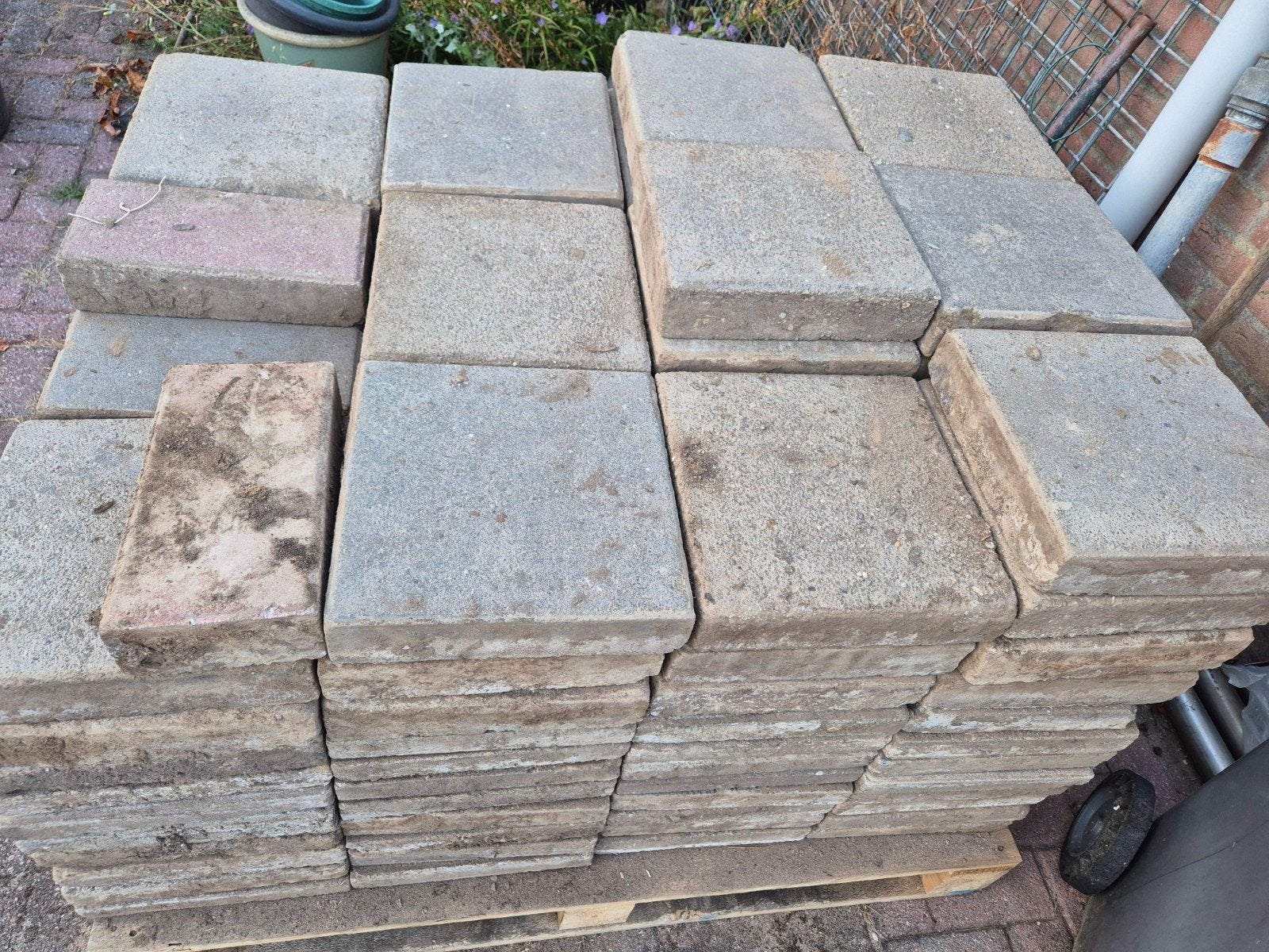30 x 30 cm tegels 7 cm dik, Ophalen, Gebruikt, Beton, Terrastegels