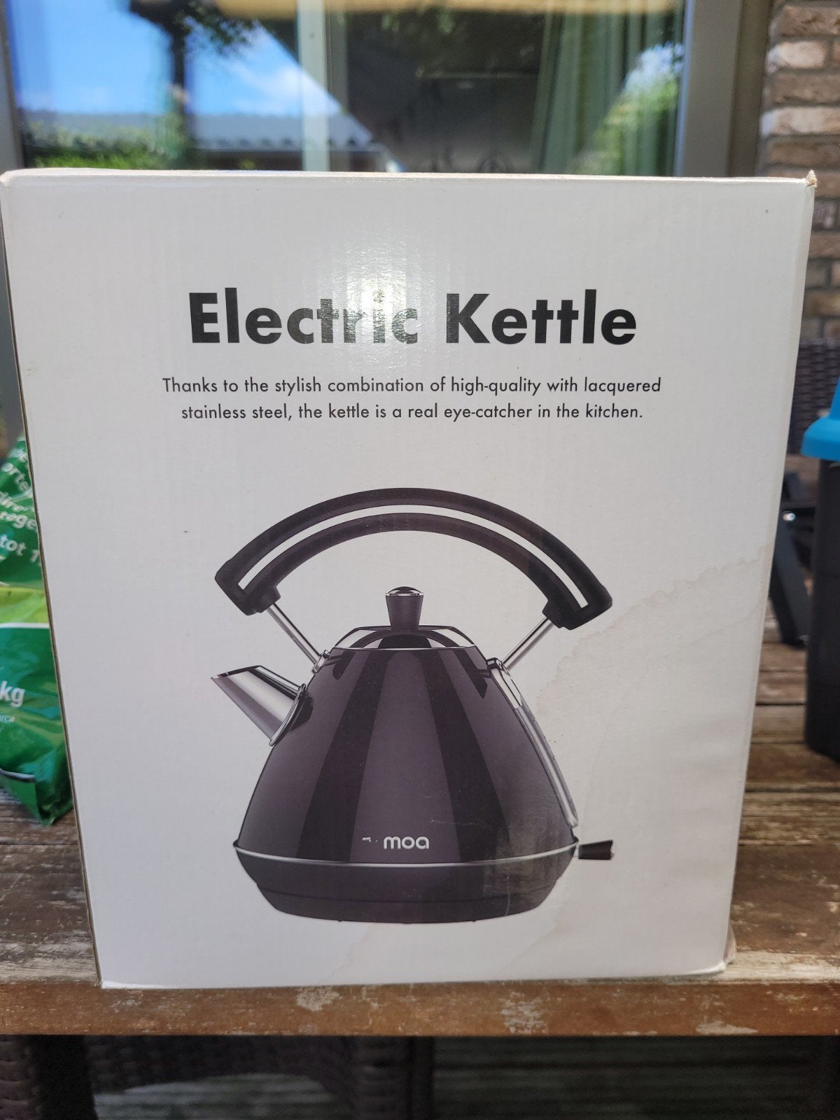 MOA Waterkoker Zwart - Stijlvol en Nieuw in Doos, Witgoed en Apparatuur, Waterkokers, 1 tot 2 liter, Ophalen of Verzenden, Nieuw