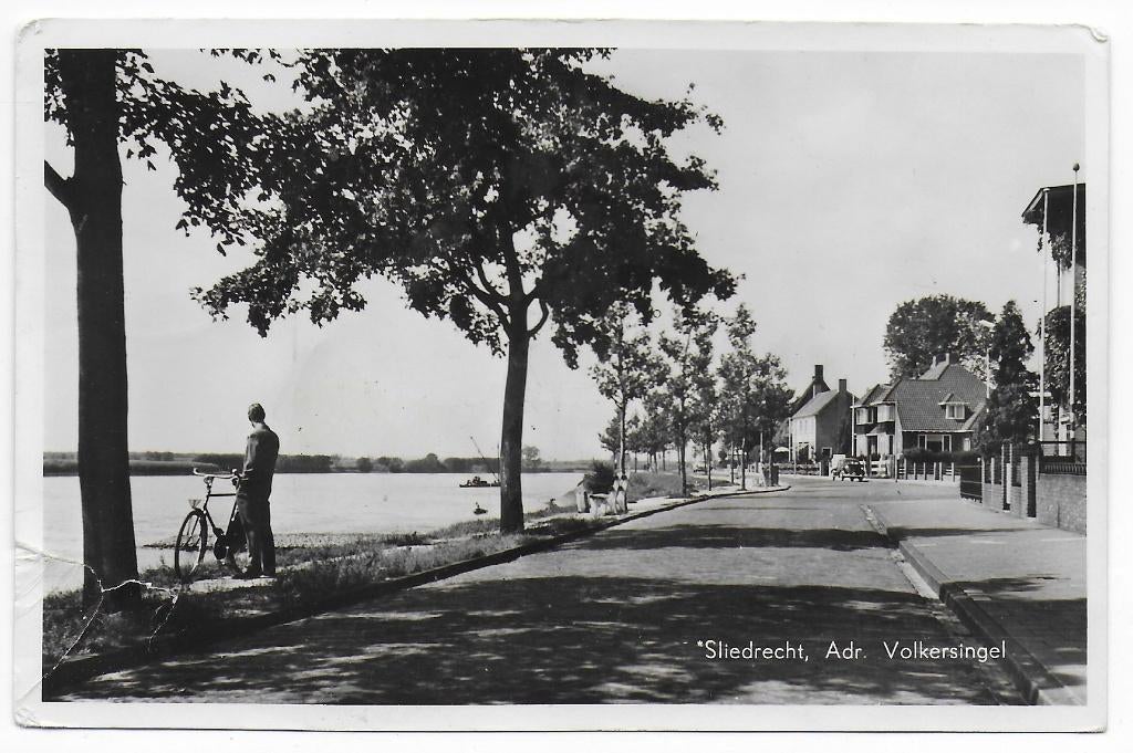 Sliedrecht ADr Volkersingel Oude Ansichtkaart ( B5410 ), Ophalen of Verzenden, 1920 tot 1940, Gelopen, Noord-Brabant
