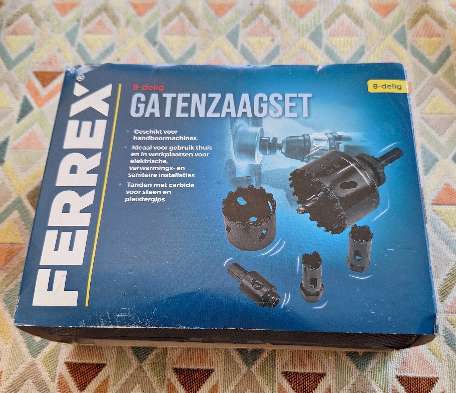 Ferrex 8-delige Gatenzaagset voor Boormachines, Ophalen of Verzenden